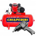 Kit Compressor de Ar CHIAPERINI 19751 Red 10 Pés Trifásico 220/380V + Chave Parafusadeira de Impacto Pneumática FORTGPRO FG3300 1/2 Pol. - CHIAPERINI-K1159