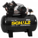 Kit Compressor de Ar SCHULZ PROCSV10/100 10 Pés 100L 2HP 140PSI Mono + Pinador Pneumático ULTRA F50 15 até 50mm 100 Pinos - SCHULZ-K1080