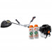 Kit Roçadeira Lateral à Gasolina 2T 43CC Terra 705.486 + 2 Protetor Solar Profissional com Repelente 120ml Nutriex 60988 - TERRA-K2146